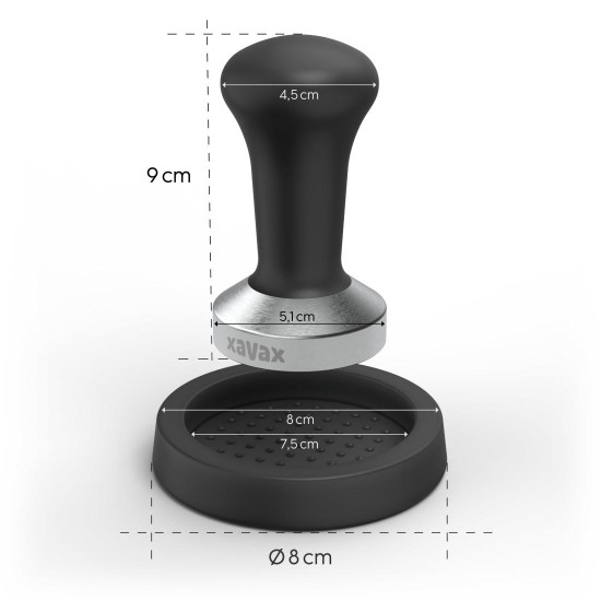 Xavax Tamping Set, 51 mm Tamper, 111276
