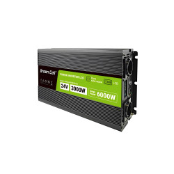 Инвертор GREEN CELL, 24/220V,  DC/AC, 3000W/6000W, чиста синусоида
