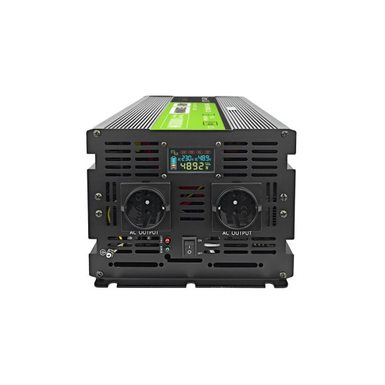 Инвертор GREEN CELL, 48/220V,  DC/AC, 5000W/10000W,INVGCP5000LCD  LCD чиста синусоида