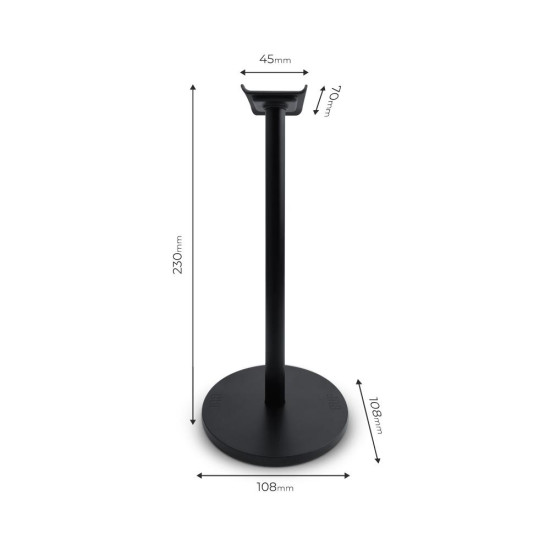 FragON -  K1 headset holder, Black