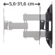 Hama TV Wall Bracket, Swivel, Tilt, Pull-out, 122 cm (48