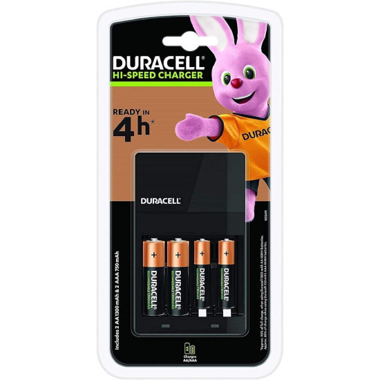 Charger CEF14 + 2*AA NiMH 1300mAh + 2*AAA NIMH 750mAh 4h DURACELL