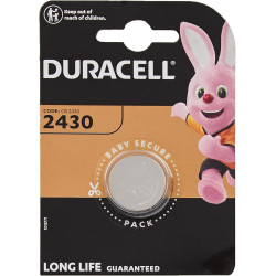 Lithium Button Battery DURACELL CR2430 3V 1 pcs in blister /price for 1 battery/  GP