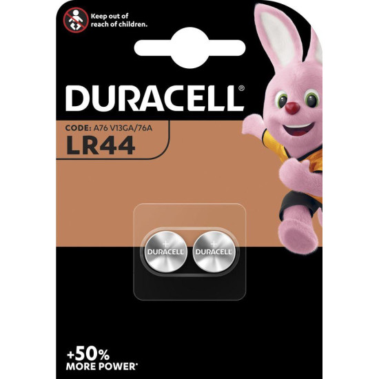 Button Battery LR44  AG13  2pk блистер 1,55V  DURACELL