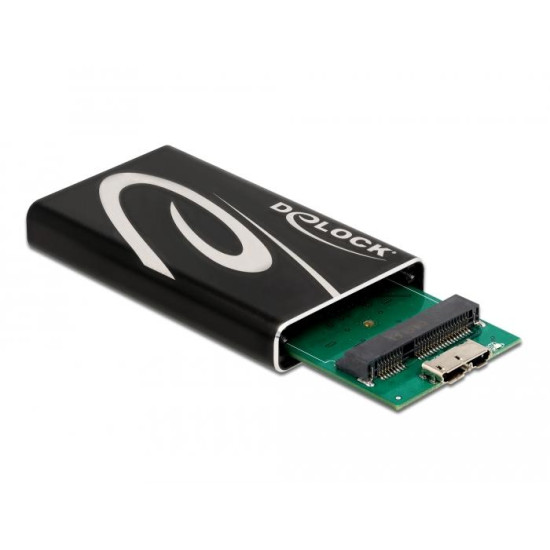 Външно чекмедже Delock 42006, За mSATA SSD, USB