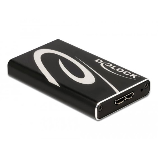 Външно чекмедже Delock 42006, За mSATA SSD, USB