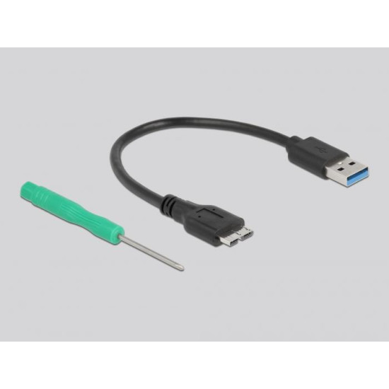 Външно чекмедже Delock 42006, За mSATA SSD, USB