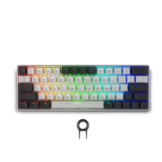 Gaming Wireless Keyboard Spartan Gear Pegasus 2 RGB White/Grey