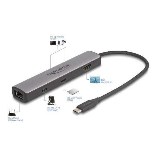 Delock USB 40 Gbps USB Type-C Docking Station