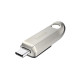USB stick SanDisk Ultra Luxe, 128GB, USB 3.2 Gen 1, USB-C, Silver