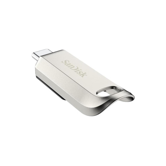 USB stick SanDisk Ultra Luxe, 128GB, USB 3.2 Gen 1, USB-C, Silver