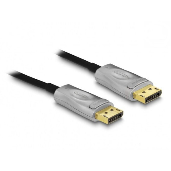 Оптичен кабел Delock, Активен, DisplayPort 1.4 8K, 100 m