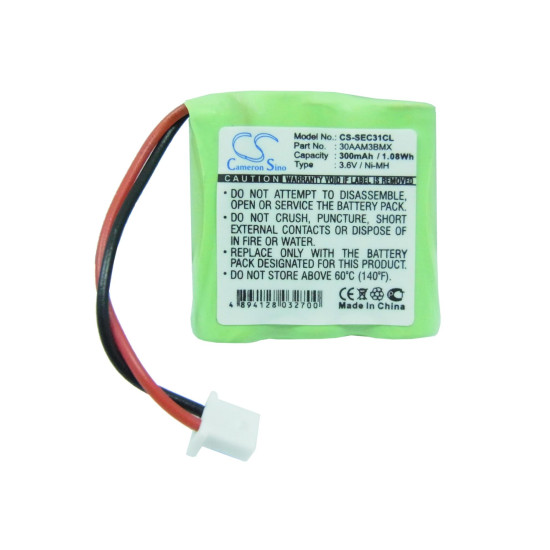 Battery for cordless phone SAGEM DECT31, DECT32 , MISTRAL220 3.6V NiMH 300mAh Cameron Sino