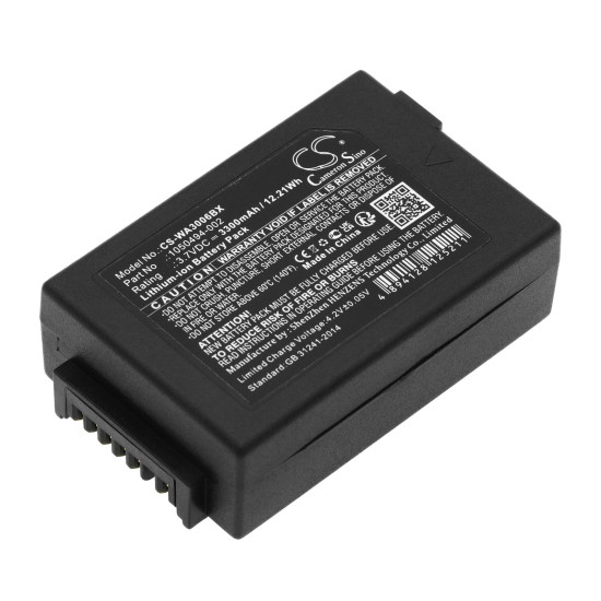 Camera Battery for  barcode scanner ZEBRA/ TEKLOGIX/ MOTOROLA WorkAbout Pro 4  LiIon  3.7V 3300mAh Cameron Sino