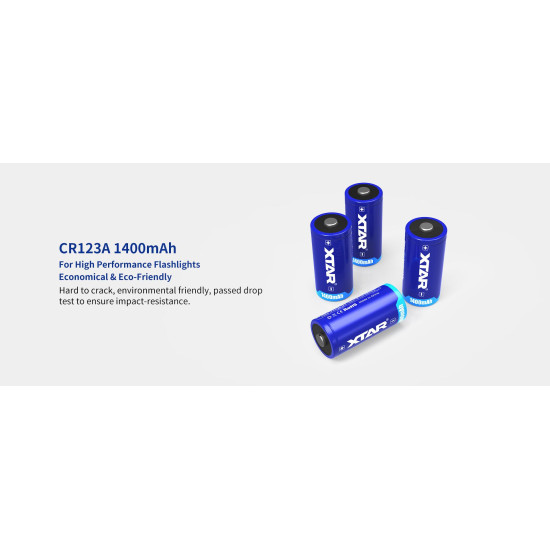 Lithium Photo Battery XTAR CR123 3V