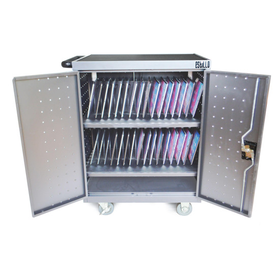 Tablet Storage and Charging Cart Estillo LP-1532 - For 32 mobile devices