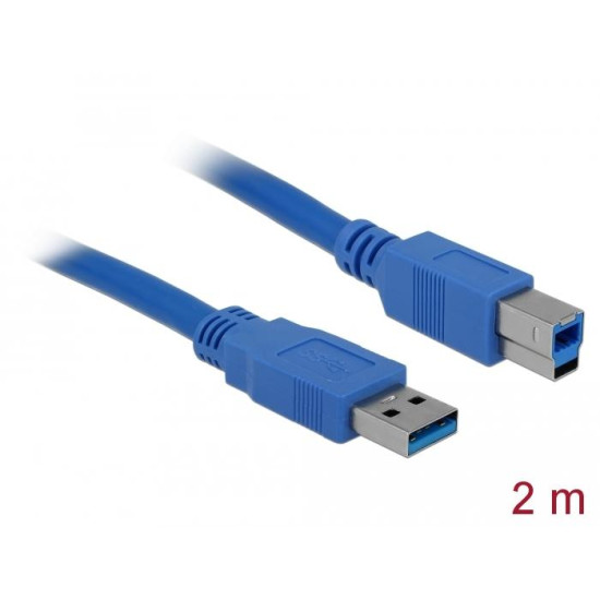 Кабел Delock USB-A - USB-B, 2m