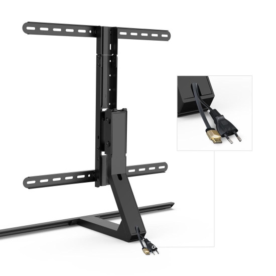 Hama TV Stand, Swivel, Tilt, Height-adjustable, 165 cm (65
