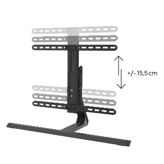 Hama TV Stand, Swivel, Tilt, Height-adjustable, 165 cm (65