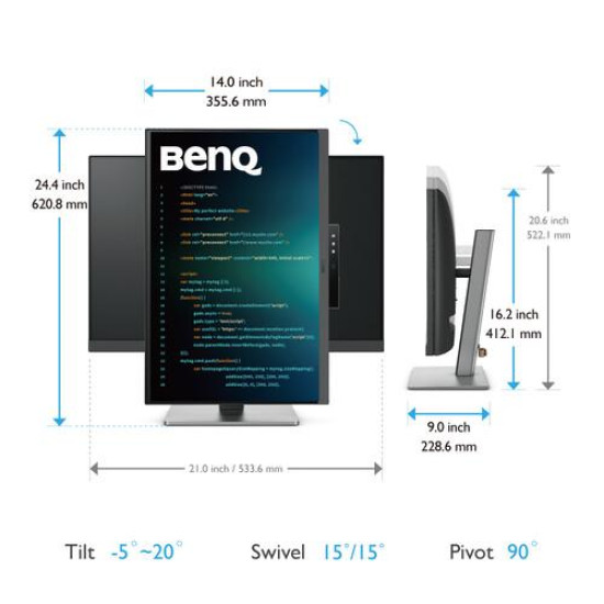 Монитор за програмиране BenQ RD240Q, 24.1