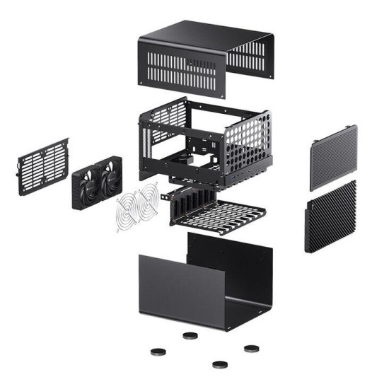 Case Jonsbo N3 NAS, Mini-ITX, Black
