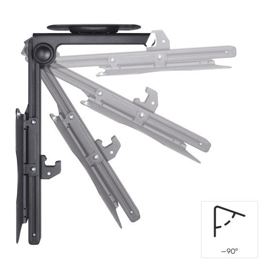 Hama TV Ceiling Mount, Swivel, Height-adjustable, 117 cm (46