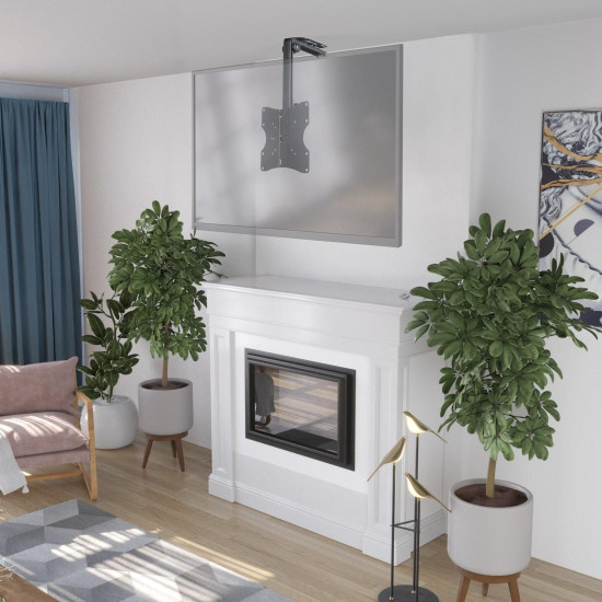 Hama TV Ceiling Mount, Swivel, Height-adjustable, 117 cm (46