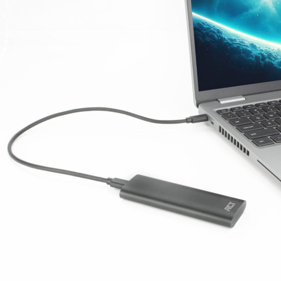 ACT USB-C M.2 NVMe / PCIe SSD Enclosure, tool-free