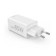 Hama Fast Charger, GaN, 2x USB-C, 1x USB-A, Mini Charger, PD, 65 W, white