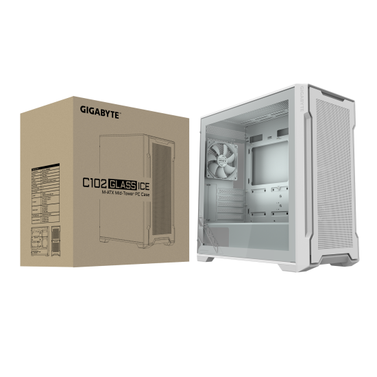Case Gigabyte C102 Glass ICE, Mid-Tower