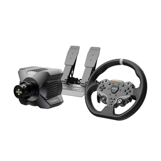 Волан MOZA R3 Bundle R3 Base + ES Wheel + SR-P Lite Double + R3 Table Clamp за PC и Xbox