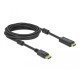 Кабел Delock DisplayPort мъжко - HDMI мъжко, 5 м., 4K 60Hz, Черен