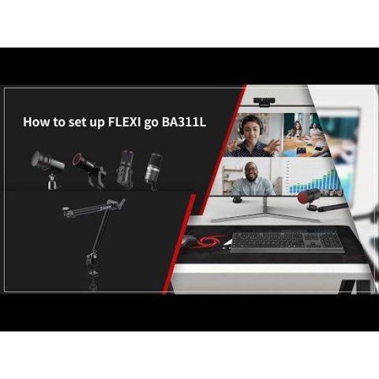AverMedia Multi-Angle Arm Flexi Go - BA311L за Микрофон  Уеб камера