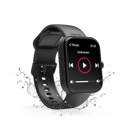 Hama “5000” Smart Watch, Phone Function, Sleep Analysis, Waterproof, 1.65