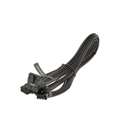 Кабел Seasonic 90° 12VHPWR 600W 16-Pin към 2x8 Pin за Seasonic захранвания