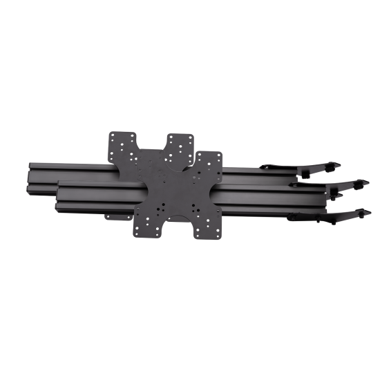 Next Level Racing Elite Freestanding Triple Monitor Stand Add On Carbon Grey