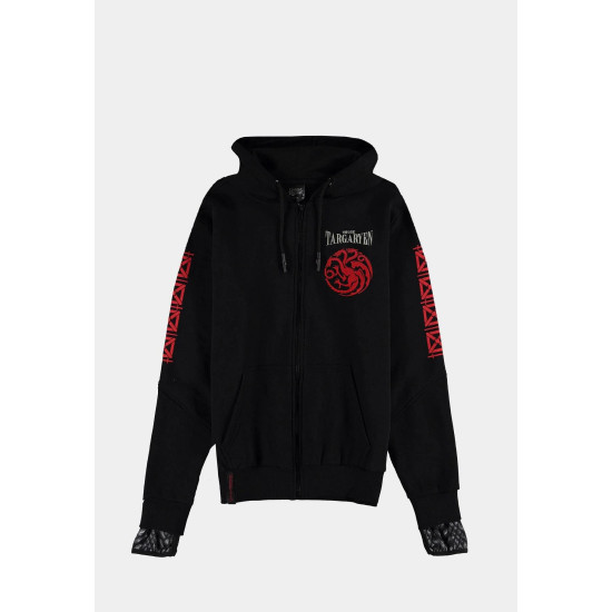 Hoodie DIFUZED GOT - House Of The Dragon - Men's Hero Item Zipper, M