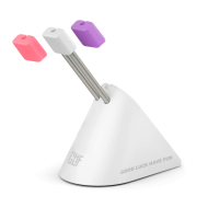 Геймърски аксесоар за кабела на мишката FragON 3 сменяеми цвята - Бял