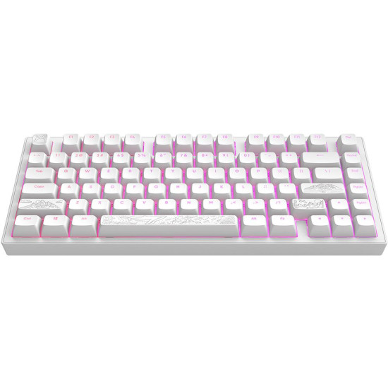 Gaming Mechanical Keyboard Dark Project ALU81A Terra Nostra White RGB
