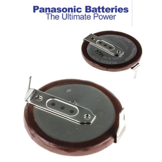 Rechargeable Lithium  Button Battery VL2020 VCN 3V 20 mAh  PANASONIC