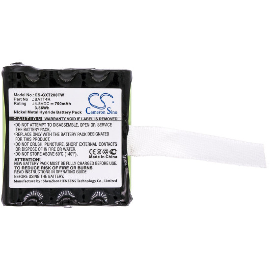Camera Battery for Two-Way Radio  Motorola TLKR T40, Midland G223, G225 BATT4R BP40  4,8V 700mA Cameron Sino