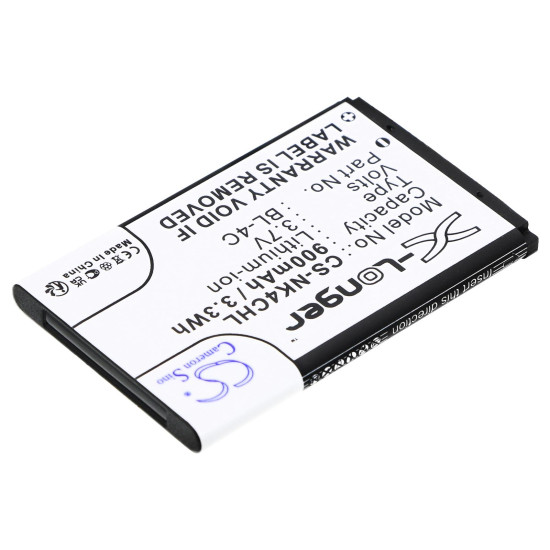 Mobile battery for  NOKIA 6100, 6200, 107, 108  BL-4C  LiIon 3,7V 900mAh CAMERON SINO