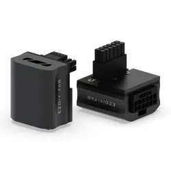 EZDIY-FAB 12VHPWR 600W GPU Power Adapter - RVS 90° Black