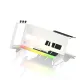 EZDIY-FAB ARGB Vertical PCIe 4.0 GPU Mount Bracket Graphic Card Holder 45° Riser Cable - White
