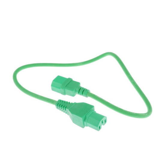 ACT Powercord C14 - C15 Green 2 m