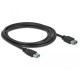 Delock Extension cable USB 3.0 Type-A male > USB 3.0 Type-A female 2.0 m black