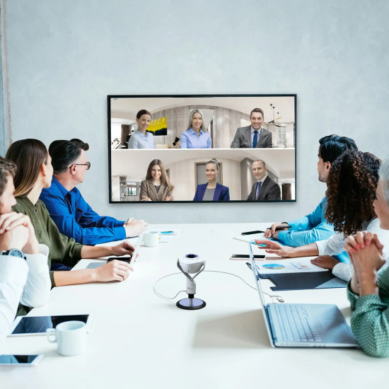 Video conferencing camera, j5create JVU368,360°, Full HD 1080p, USB™ UVC/UAC plug-and-play, HDR, AI function