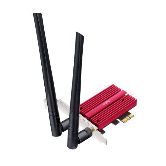 Мрежова карта Cudy WE9300, PCIe, 3-бандов, 5.7 Gbps, 2.8 Gbps, 688 Mbps, WiFi, Bluetooth 5.4