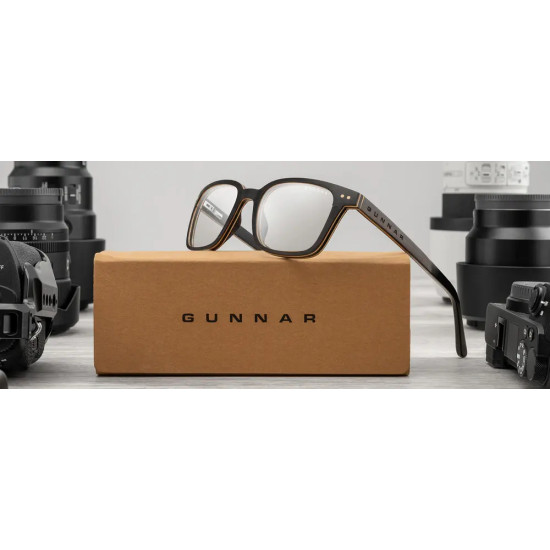 Computer glasses GUNNAR Muir Ebony (wood),  Clear Pro