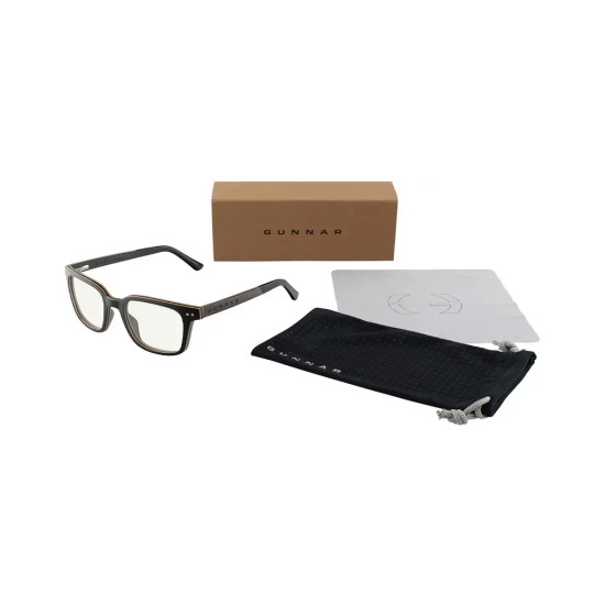 Computer glasses GUNNAR Muir Ebony (wood),  Clear Pro